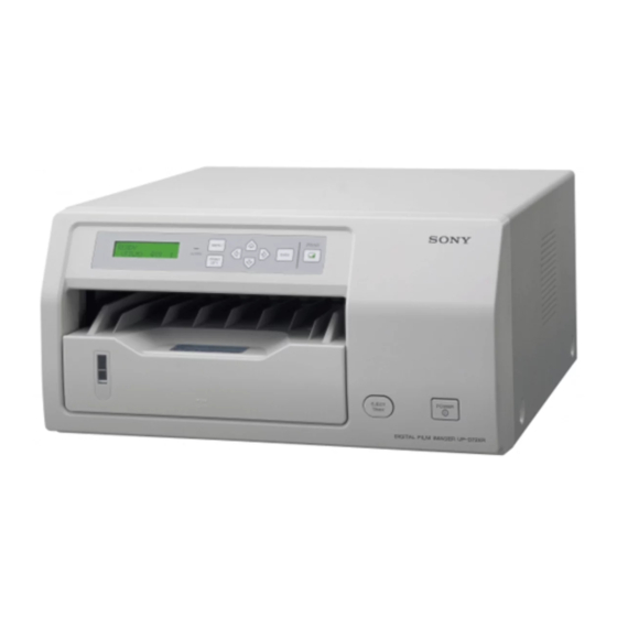 Sony UP-D72XR Instructions D'utilisation