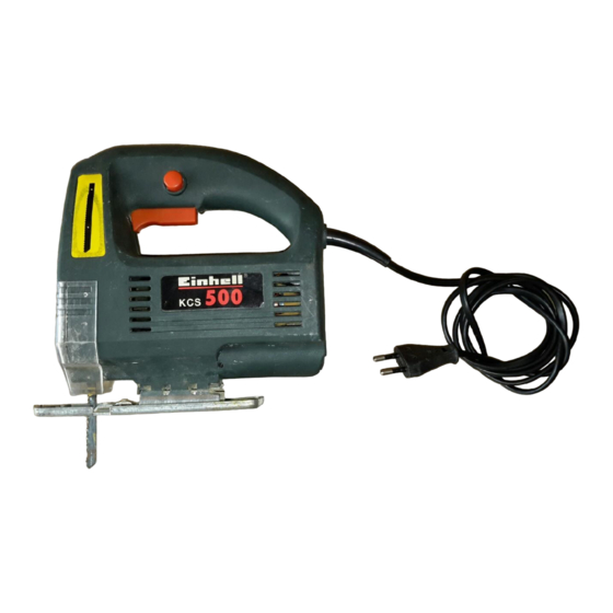 EINHELL KCS 500 Instructions De Service