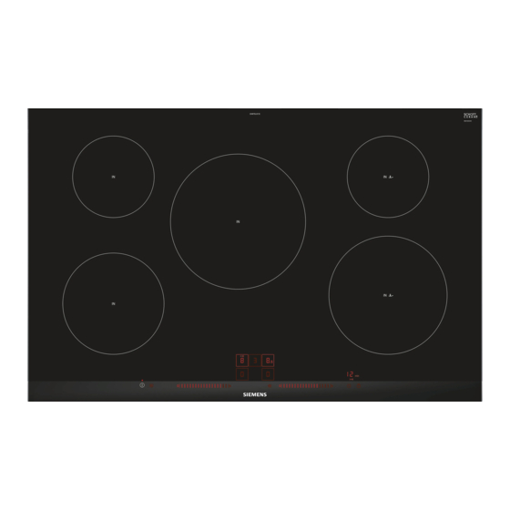 Siemens EH875LVC1E Manuel D'utilisation