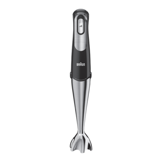 Braun MultiQuick 7 Mode D'emploi