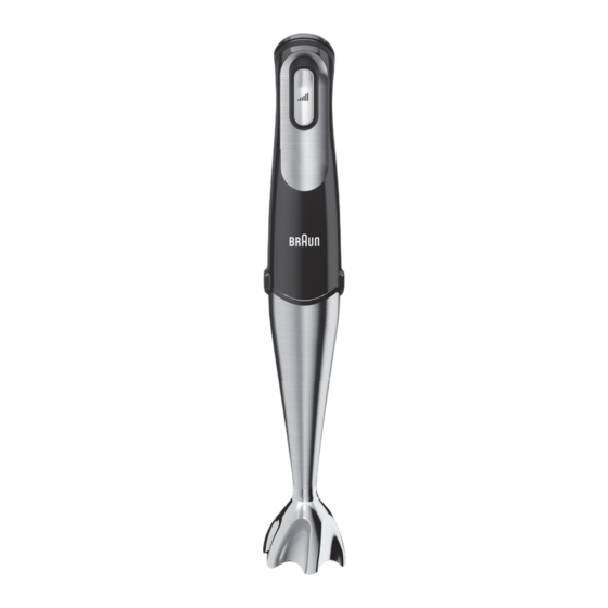 Braun Multiquick 7 Mode D'emploi