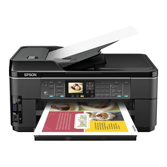 Epson WorkForce WF-7510 Guide Rapide