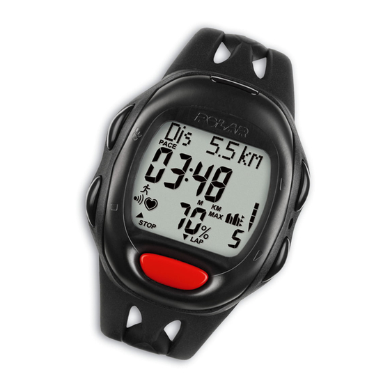 Polar S625X Manuel D'utilisation