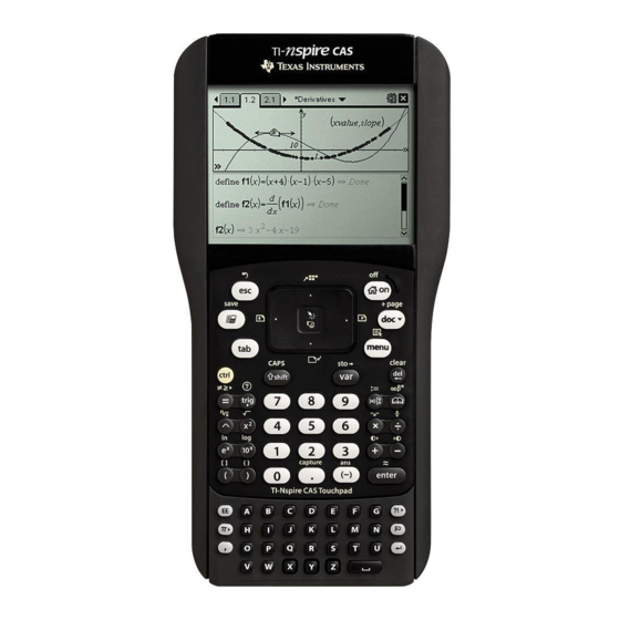 Texas Instruments TI-Nspire Mode D'emploi