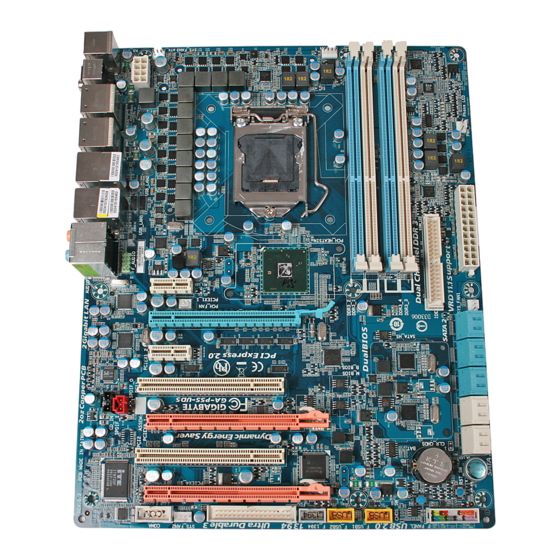 Gigabyte GA-P55-UD5 Manuel De L'utilisateur