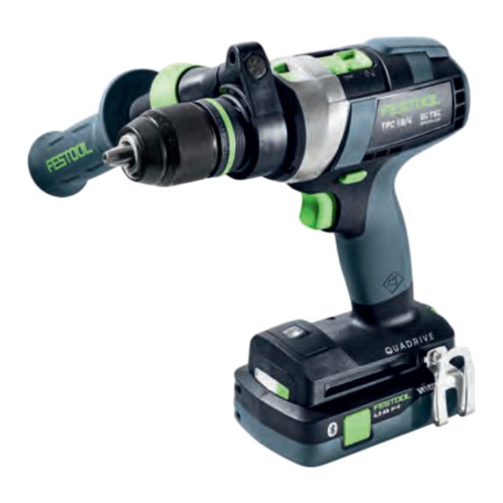Festool TPC 18/4 Notice D'utilisation
