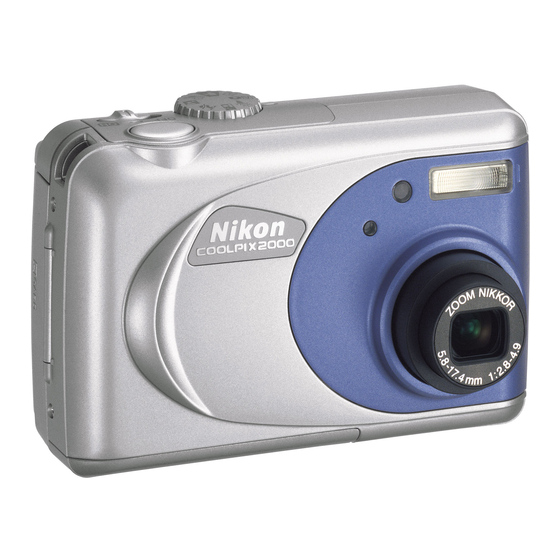 Nikon COOLPIX 2000 Mode D'emploi