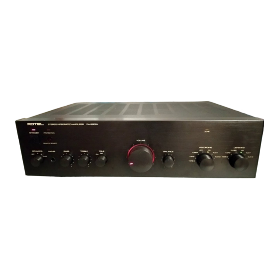 Rotel RA-985BX Manuel D'utilisation