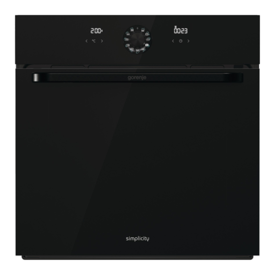 Gorenje Simplicity BO76SYB Notice D'utilisation Detaillee