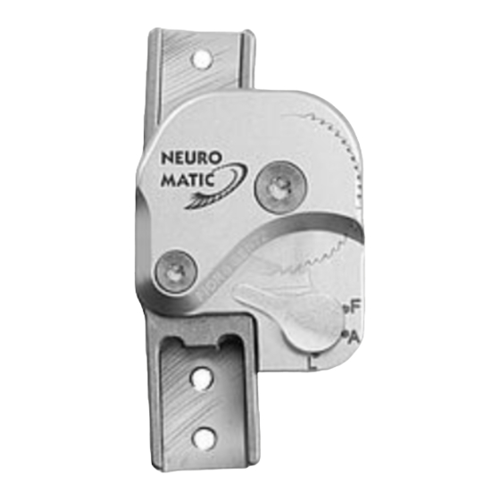 FIOR & GENTZ NEURO MATIC Notice D'utilisation