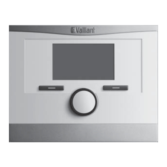 Vaillant calorMATIC VRT 350f Notice D'emploi