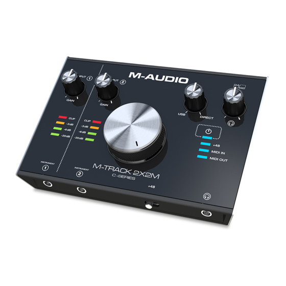 M-Audio M-TRACK 2X2M C Série Guide D'utilisation