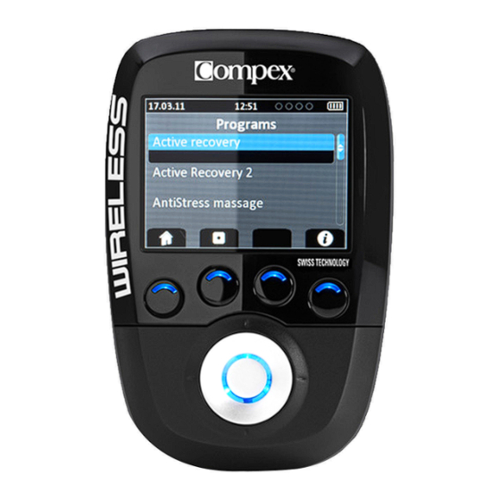 Compex WIRELESS Mode D'emploi