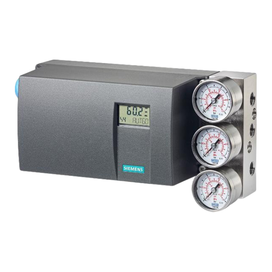 Siemens SIPART PS2 Notice De Service
