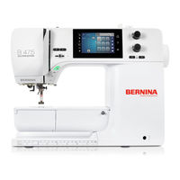 Bernina 475 QE Mode D'emploi