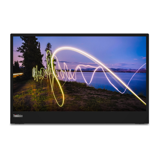 Lenovo ThinkVision M15 Guide De L'utilisateur