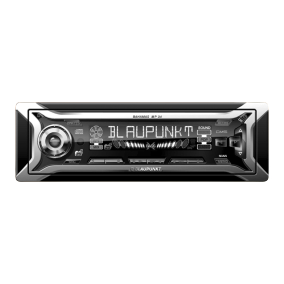 Blaupunkt Monte Carlo MP34 Notice D'emploi Et De Montage