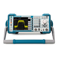 Rohde & Schwarz R&S FSL3 Guide De Démarrage Rapide