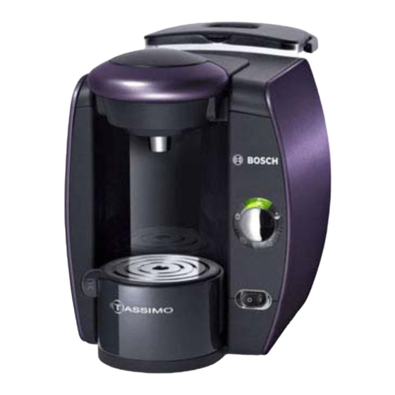 Bosch TASSIMO TAS 4018 Notice D'utilisation