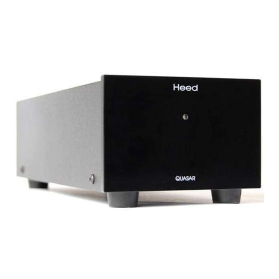 HEED QUASAR Manuel Utilisateur