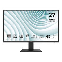 Msi PRO MP273 Guide D'utilisation