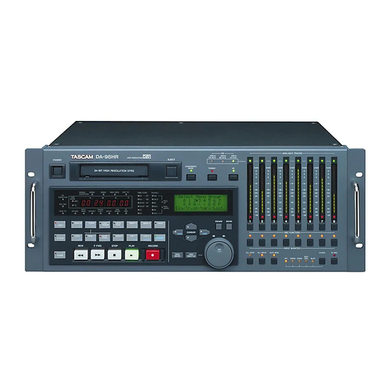 Tascam DA-98HR Mode D'emploi