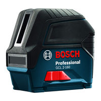 Bosch GCL 2-160 S Consignes D'utilisation/De Sécurité