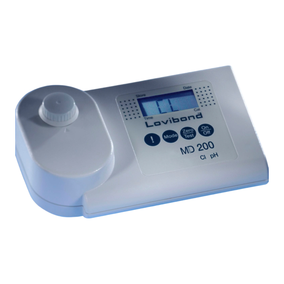 Lovibond Tintometer MD200 Mode D'emploi