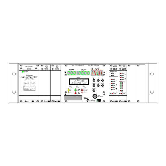 Valmet dametric RMS-RS1 Manuel Opérateur