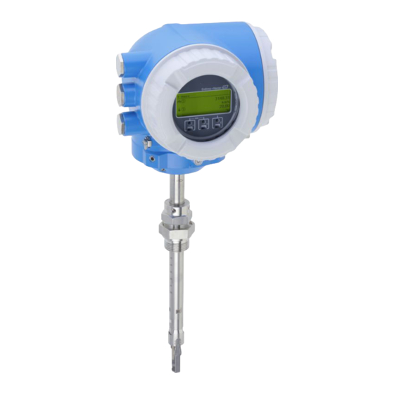 Endress+Hauser Proline t-mass I 300 Manuel De Mise En Service