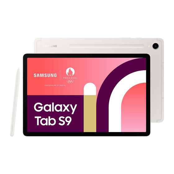 Samsung TAB S9+ Mode D'emploi