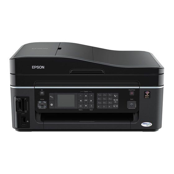 Epson Stylus Office BX610FW Serie Mode D'emploi