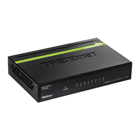 TRENDnet TEG-S80g Guide D'installation Rapide