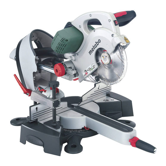 Metabo KGS 216 Plus Instructions D'utilisation