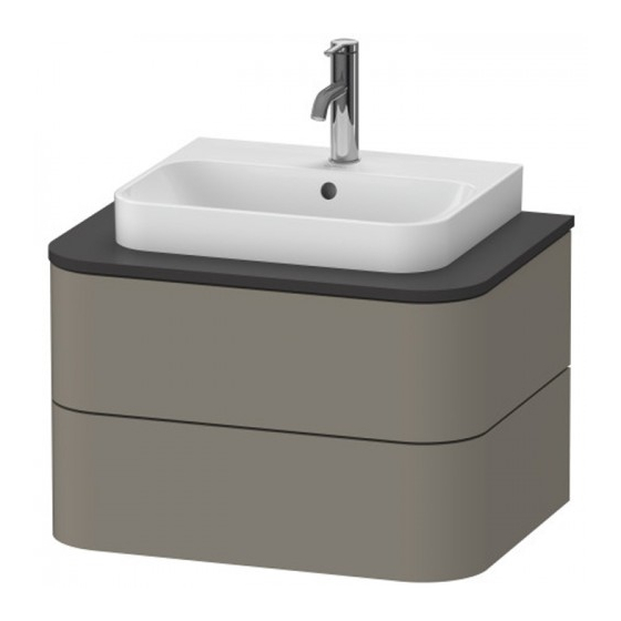 DURAVIT Happy D.2 Plus HP 4960 Notice De Montage