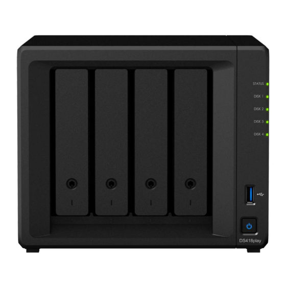 Synology DiskStation DS418pla Manuels