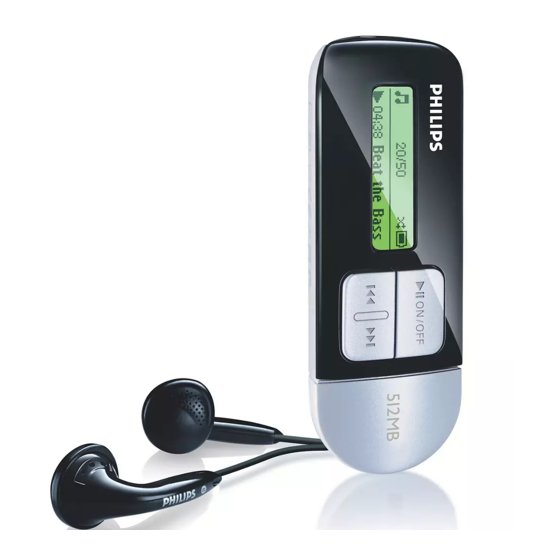 Philips SA1200 Guide D'utilisateur