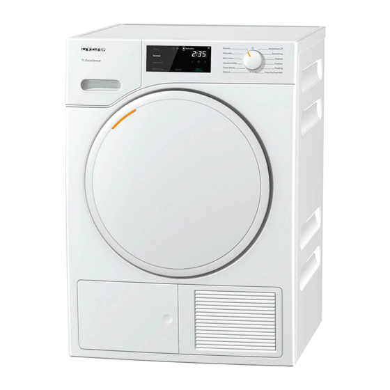 Miele TXD 160 WP Mode D'emploi