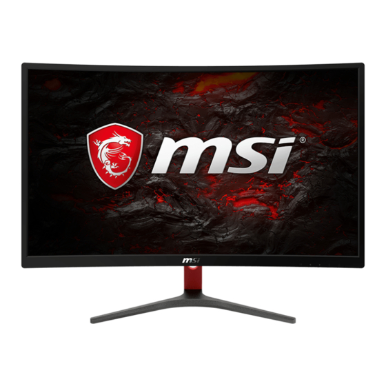 MSI Optix G24 Serie Mode D'emploi