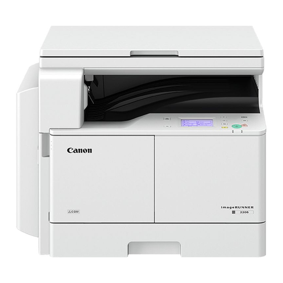 Canon imageRUNNER 2206 Mise En Route