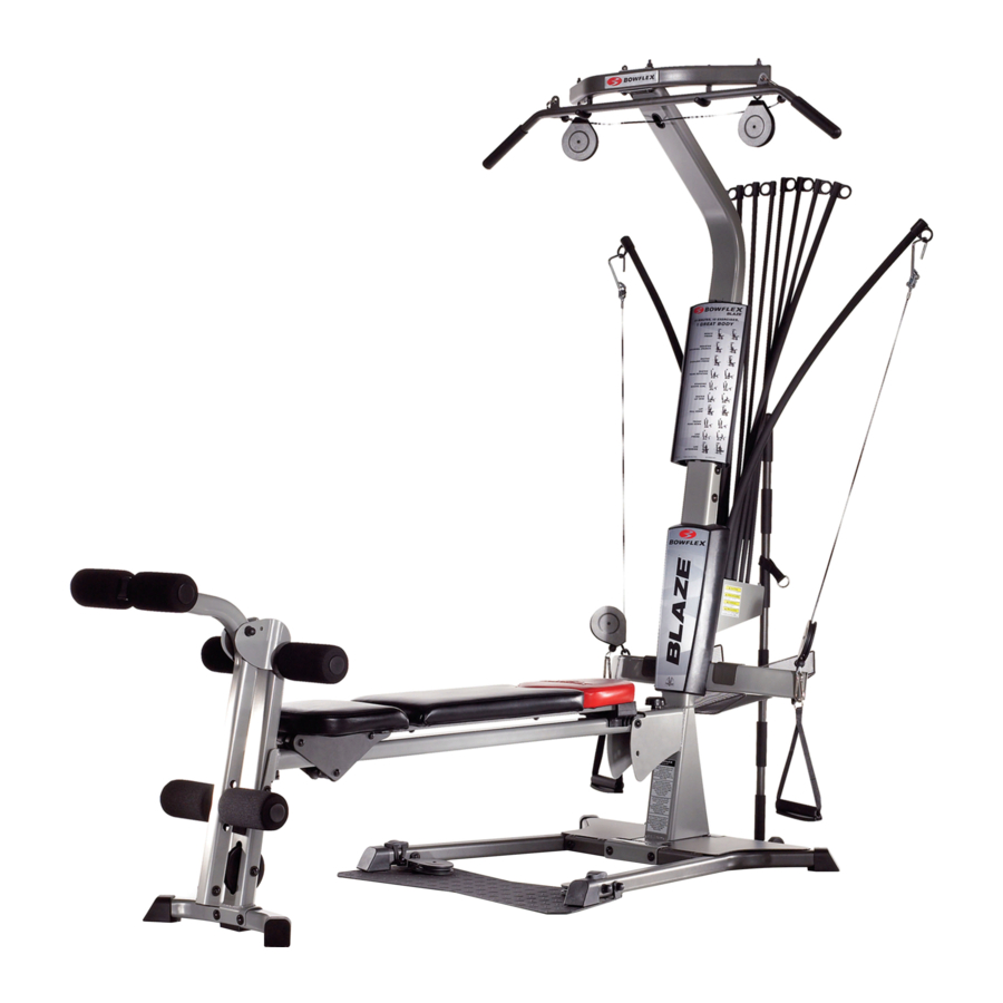 Bowflex Blaze Manuel Du Propriétaire