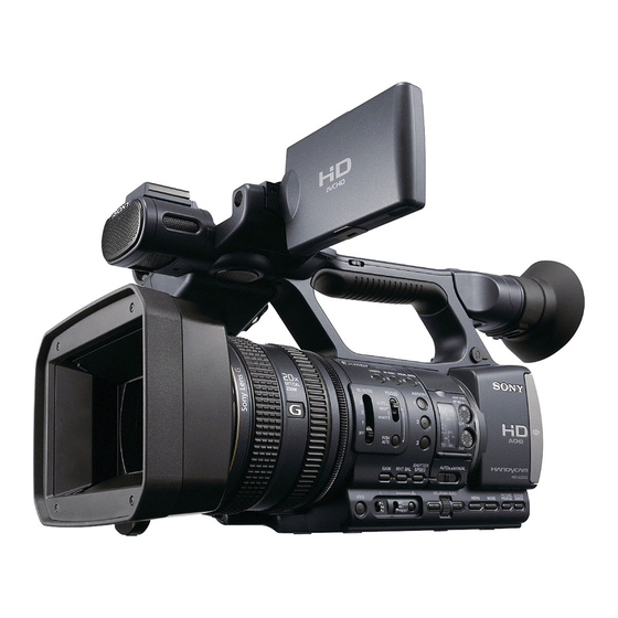 Sony Handycam HDR-AX2000E Mode D'emploi