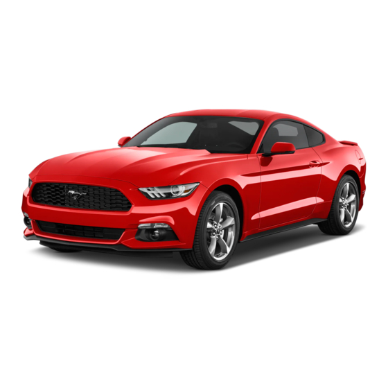 Ford Mustang 2017 Manuels