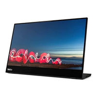 Lenovo ThinkVision M14t Guide De L'utilisateur