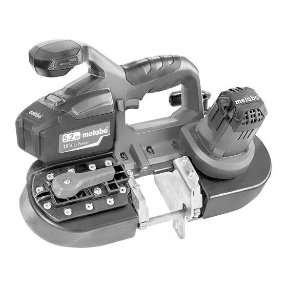 Metabo MBS 18 LTX 2.5 Notice Originale