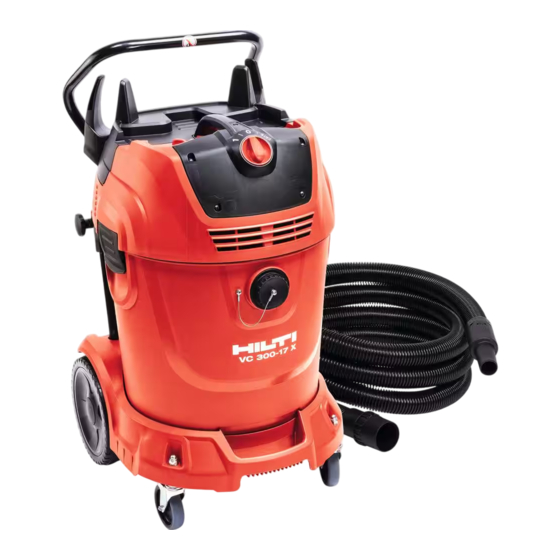 Hilti VC 300-20-W Notice D'utilisation Originale