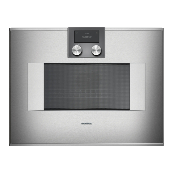 Gaggenau BM 450 710 Notice D'utilisation