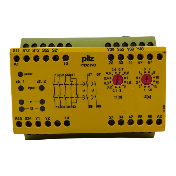 Pilz PNOZ 2VQ Manuel D'utilisation