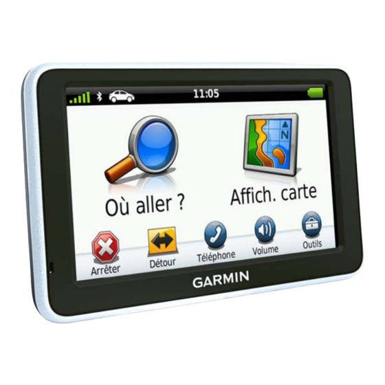 Garmin nüvi 2200 Série Manuel D'utilisation