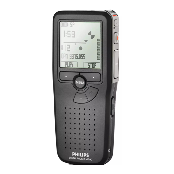 Philips POCKET MEMO LFH9375/00 Manuel De L'utilisateur